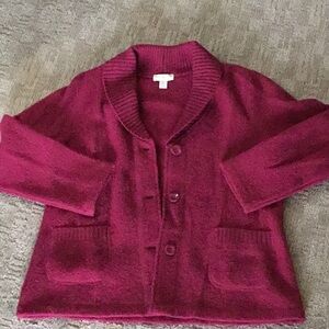 Apple seeds Cranberry color wool size P/L. Blazer